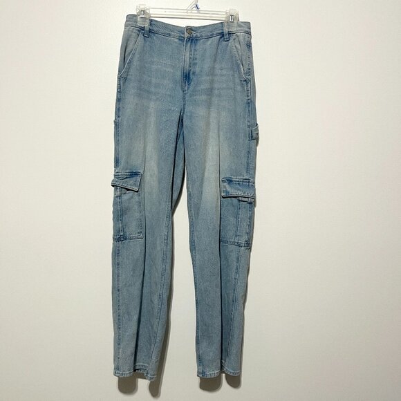 Pacsun Womens Baggy Carpenter Jeans Sz 26 Wide Leg Streetwear Utilitarian Grunge - Picture 1 of 8